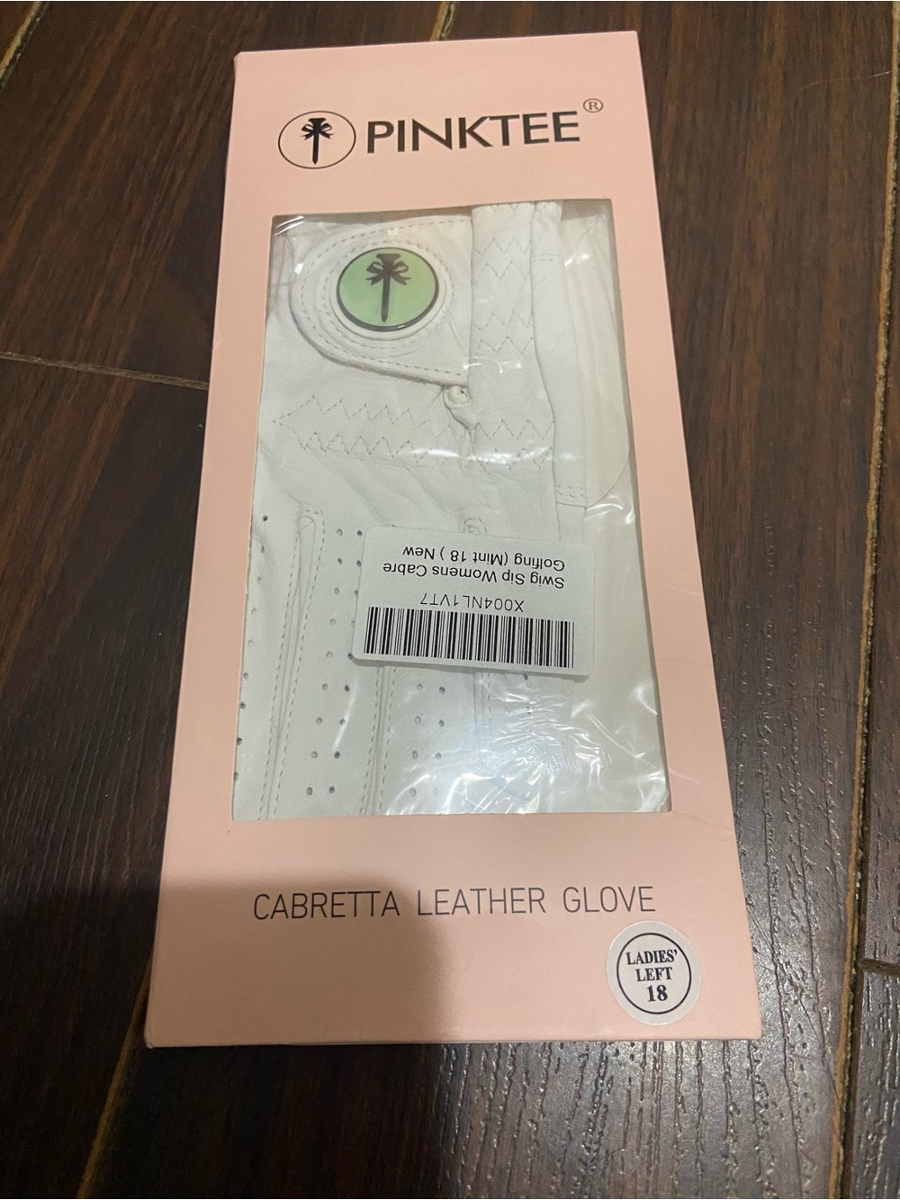 Crownblanks pinktee
Women's Golf Glove Cabretta Leather Left 18 white
